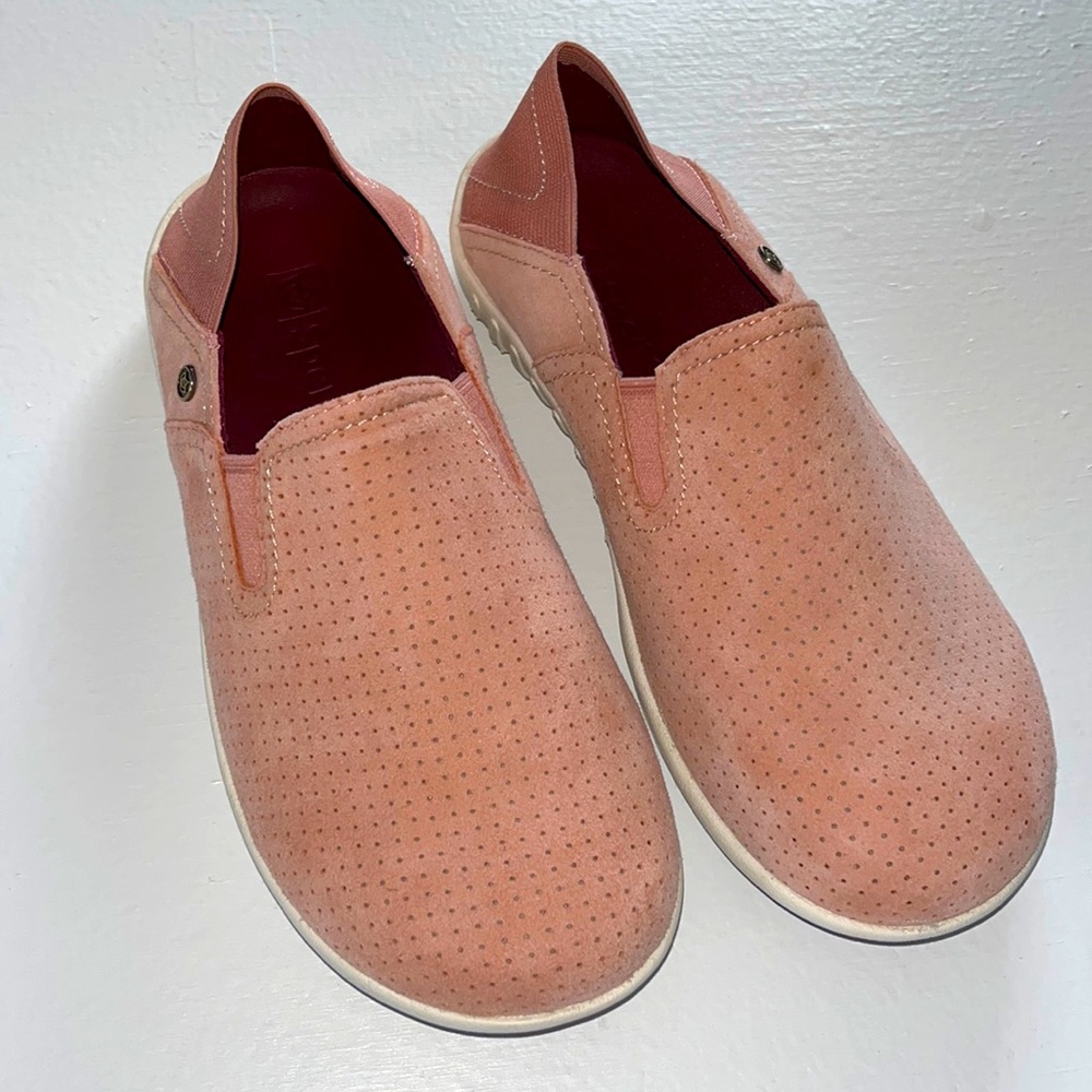 NWOT SPENCO siesta convertible orthopedic slip on sued shoes 6.5
